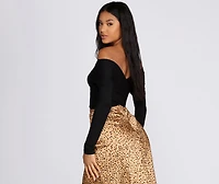 Wrapped Style Crop Top