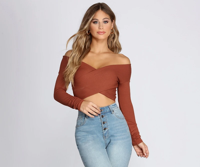 Wrapped Style Crop Top