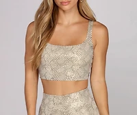 Vision Venom Sequin Snake Top