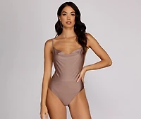 On It Cowl Neck Bodysuit