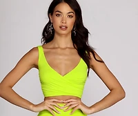 Sweet Tooth Ruched Crop Top