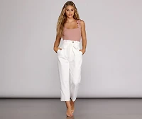 Ruffle Knit Up Bodysuit