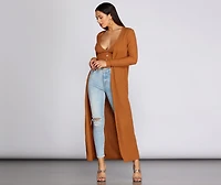 Button Knit Crop Top