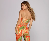 To Paradise Printed Crop Top