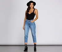 So Easy Cinched Ruffle Tank