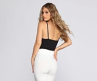 Scalloped Trim Bodysuit