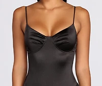 Run Away With Me Satin Bodysuit