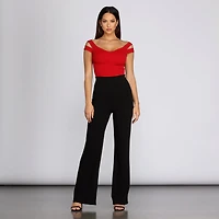 Stylish Straps Sweetheart Top