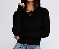 A Little Edge Long Sleeve Top