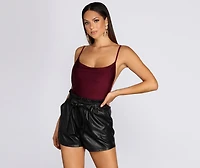 On It Cowl Neck Bodysuit
