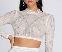 Pretty Pearls Crop Top