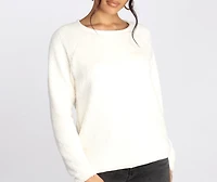 Feeling Cozy Fuzzy Pullover Sweater