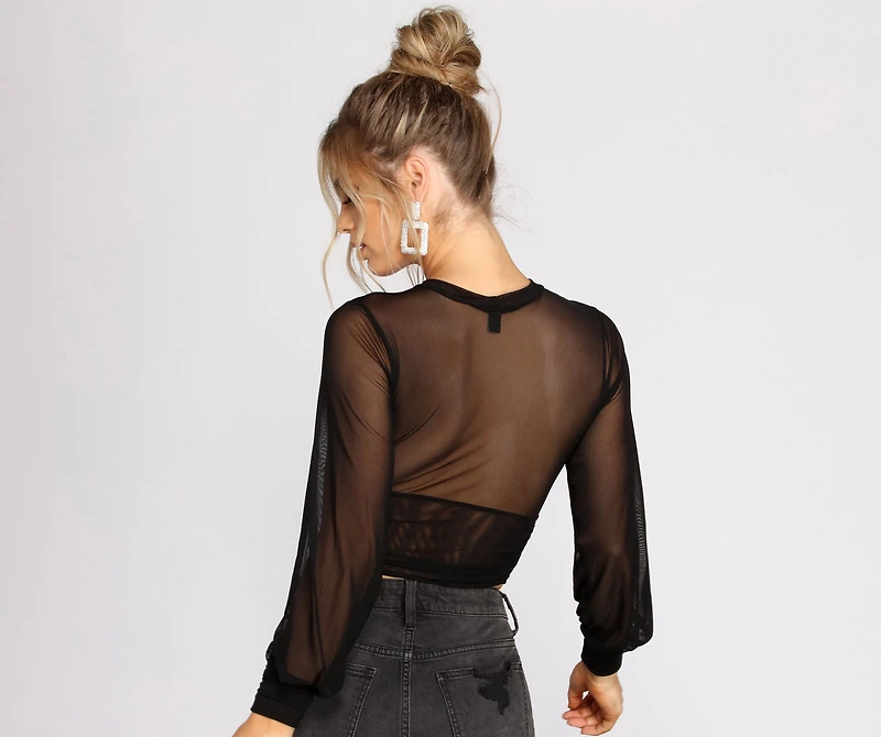 Key To My Heart Mesh Top