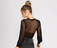 Key To My Heart Mesh Top