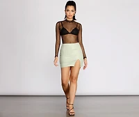 Crushin' On You Mesh Top