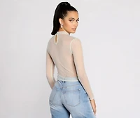 Crushin' On You Mesh Top