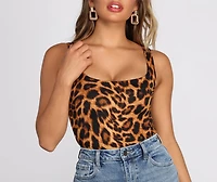 Lead The Way Leopard Print Bodysuit