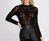 Still Love With You Mock Neck Bodysuit