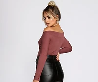 Lovin' Knit Boat Neck Bodysuit