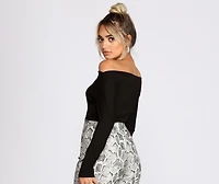 Lovin' Knit Boat Neck Bodysuit