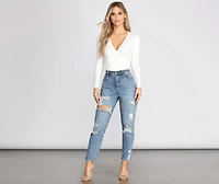 Wrapped Simple Style Top