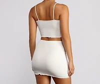 Sassy Smocked Crop Top