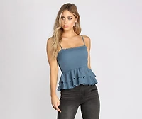Smocked Over You Ruffled Top