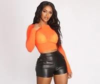 A Mesh Mood Crop Top