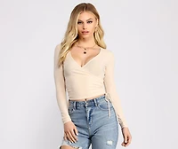 Casual Vibes Ribbed Knit Top