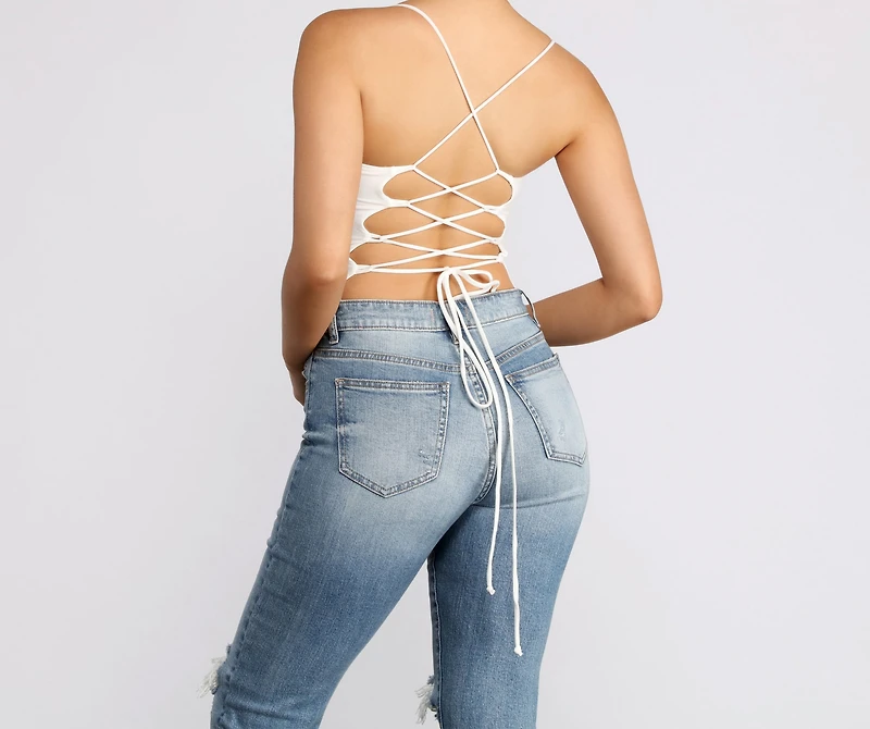 Looking Good Lace Up Bodysuit