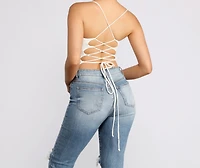 Looking Good Lace Up Bodysuit