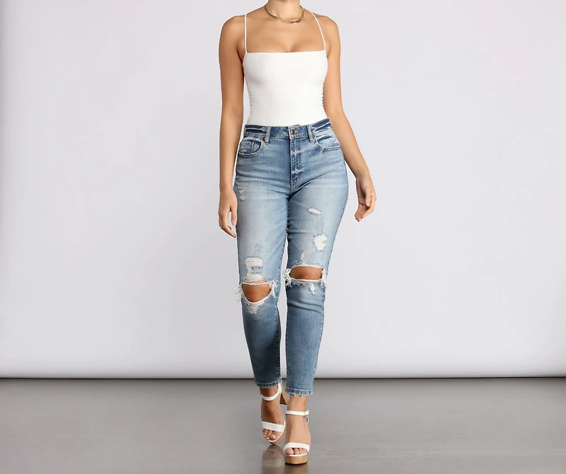 Looking Good Lace Up Bodysuit