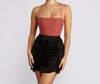 Looking Good Lace Up Bodysuit