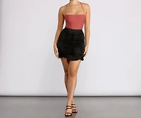 Looking Good Lace Up Bodysuit