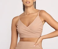 She's Got It Ruched Crop Top