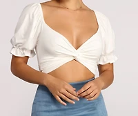 Your Type Tie Crop Top