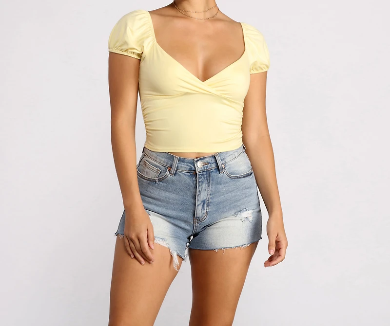 Sweet and Sassy Puff Sleeve Top