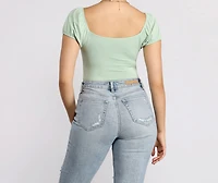Sweet and Sassy Puff Sleeve Top