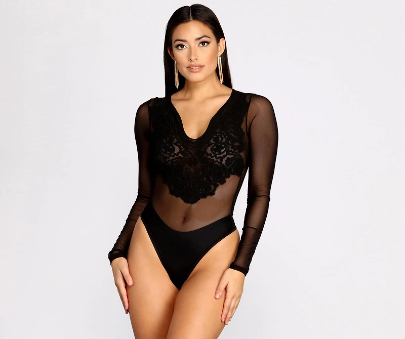 Ever So Detailed Mesh Bodysuit