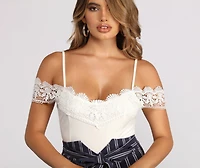 Crochet Details Bodysuit