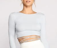 Stun and Impress Lace Up Crop Top