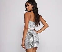 Sleek and Sassy Snake Crop Top