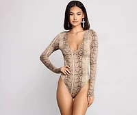 Instincts Unleashed Long Sleeve Bodysuit
