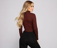 Such A Trendy Vibe Ribbed Knit Crop Top