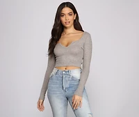 Must-Have Ribbed Knit Crop Top