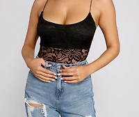 Romantic Vibes Sheer Lace Bodysuit