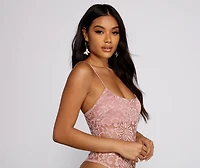 Romantic Vibes Sheer Lace Bodysuit