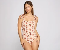 Spring Vibes Floral Knit Bodysuit
