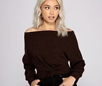 Twist Detail Off The Shoulder Top