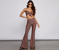 Bold Boho Vibes Tie Front Top
